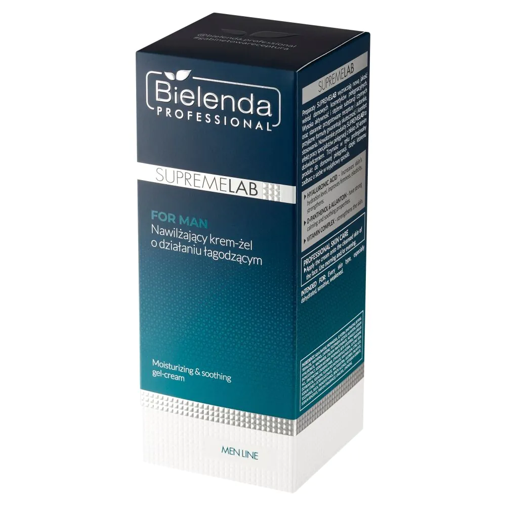 Bielenda Professional Supremelab Men Line hidratantna krema-gel s umirujućim efektom