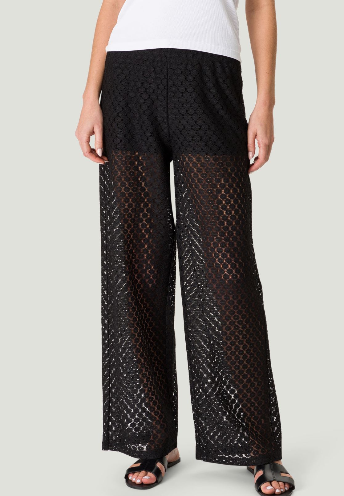 Hose transparent mit Spitze