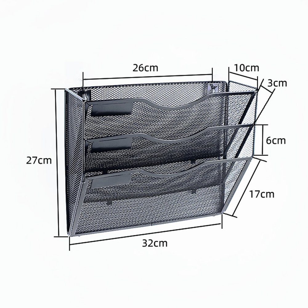 Zimtky Zeitungsständer Zeitungsständer Zeitungsständer Mesh, schwarze/Silber
