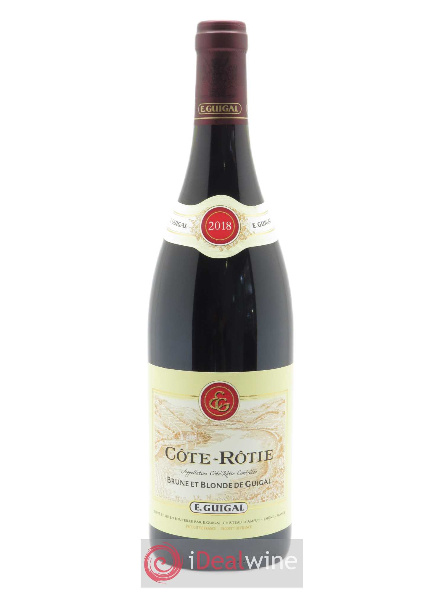 Côte-Rôtie Côtes Brune et Blonde Guigal  2018 - Lot de 1 Bouteille