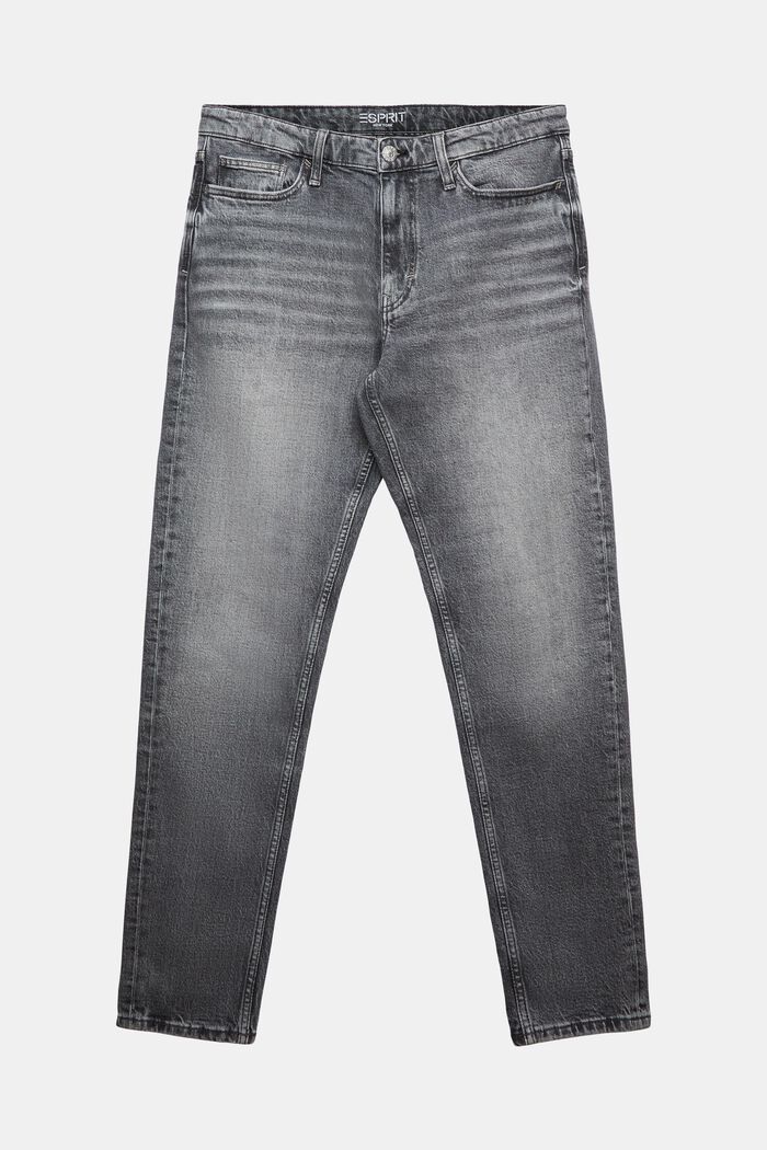 Gerade, konische Jeans mit mittelhohem Bund