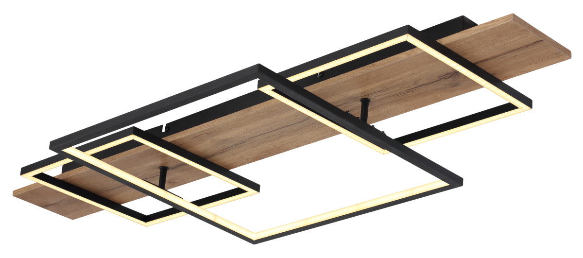 Globo LED Deckenleuchte Square Wood 2