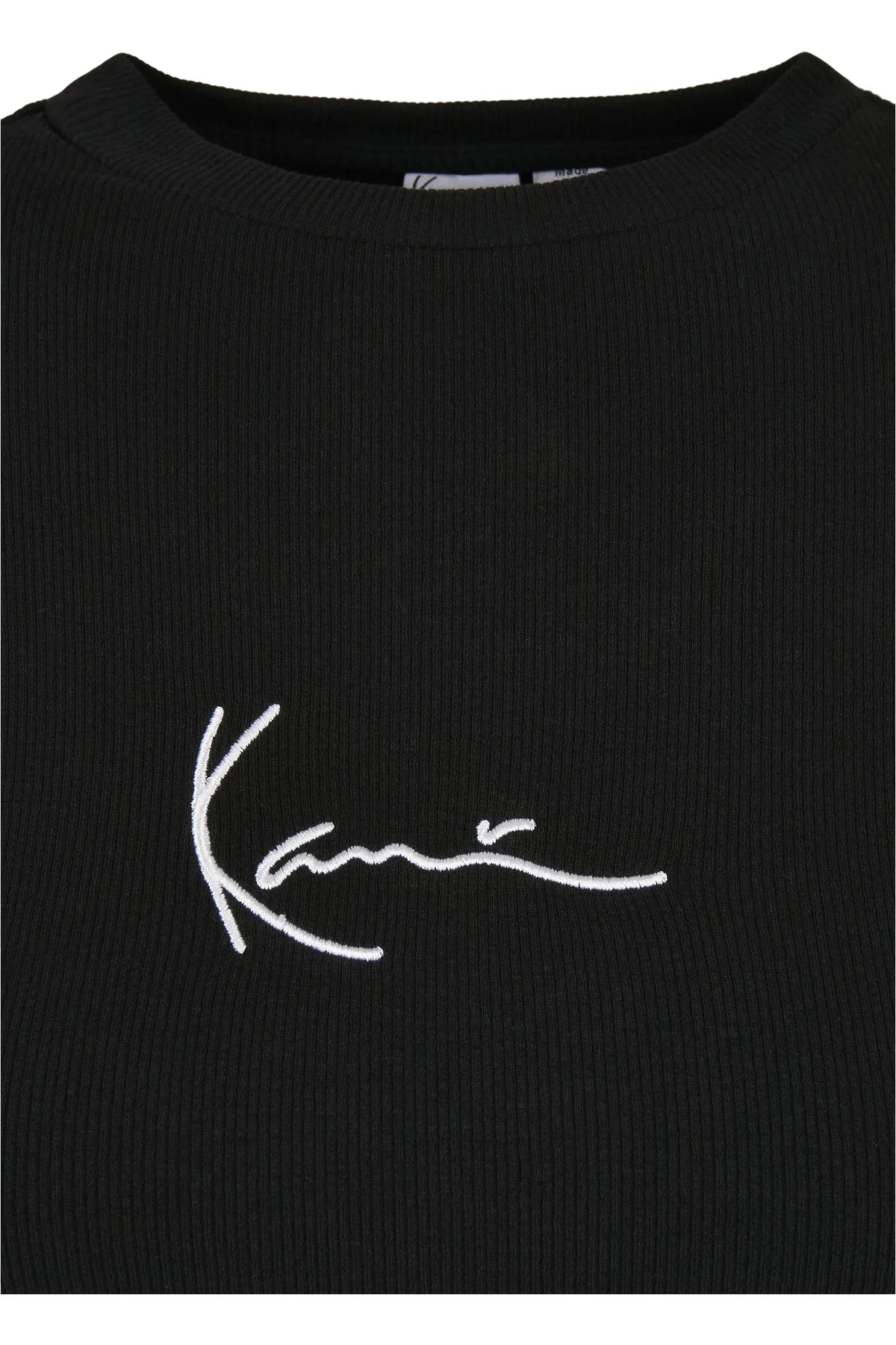 KARL KANI  Damen KW-LS012-001-01 SMALL SIGNATURE RIB LS BLACK