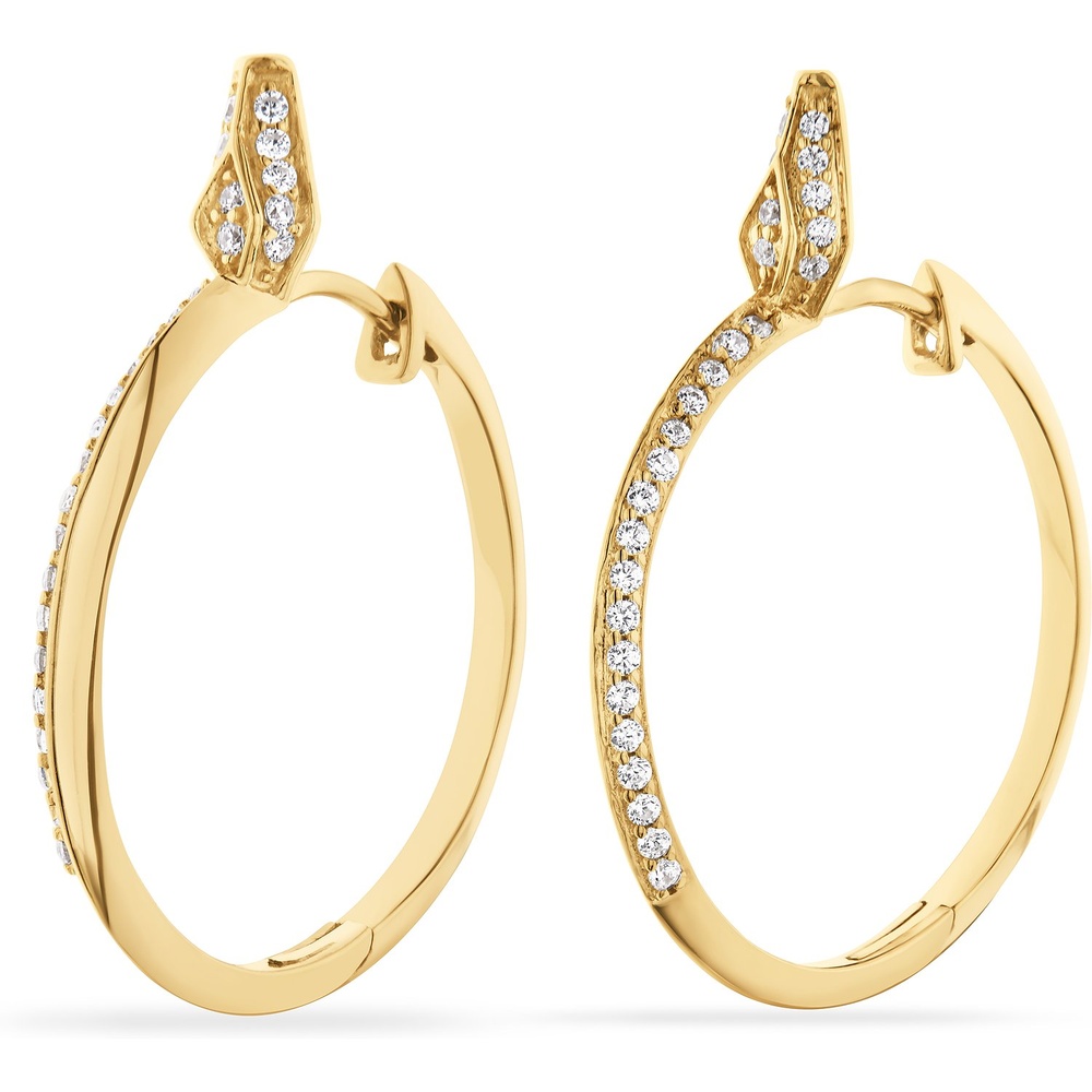 Jette Créoles 925 Argent Boucles d'oreilles
