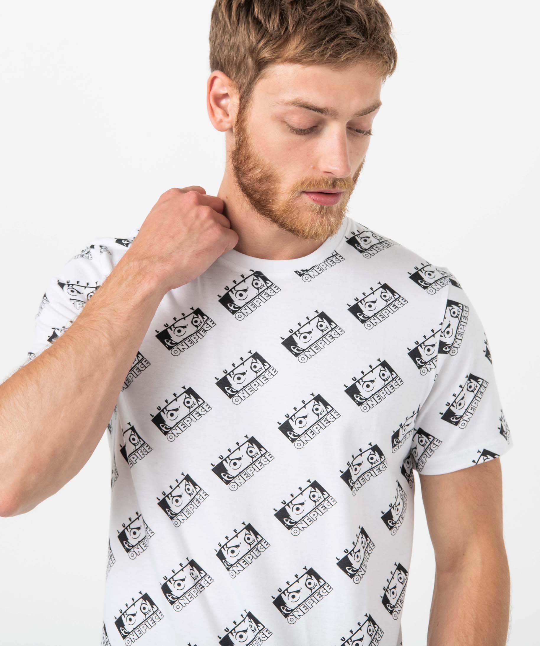 Tee-shirt homme à manches courtes – One Piece blanc | GEMO
