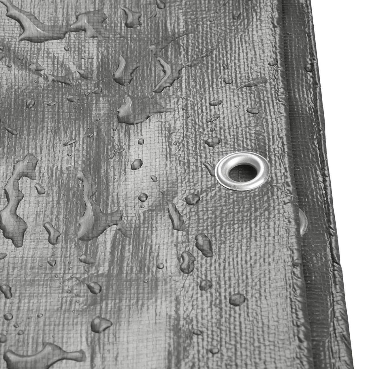 Woltu Pool-Abdeckplane (1-St), Abdeckplane Gewebeplane,180g/m² grau