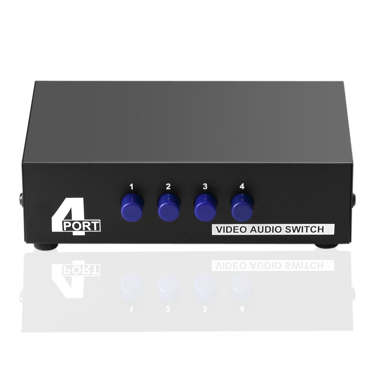 euroharry Audio / Video Matrix-Switch 4 Switch 4 in 1 heraus Audio Video Splitter für DVD STB Spielkonsolen