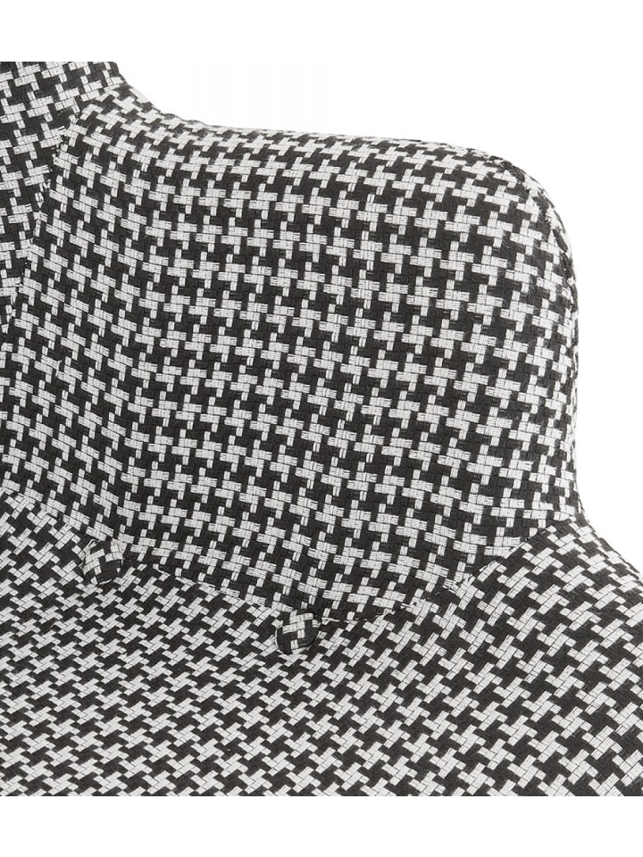 KADIMA DESIGN Lounge Stuhl mit Hahnentrittmuster aus Textil | Vintage Design günstig kaufen onesize