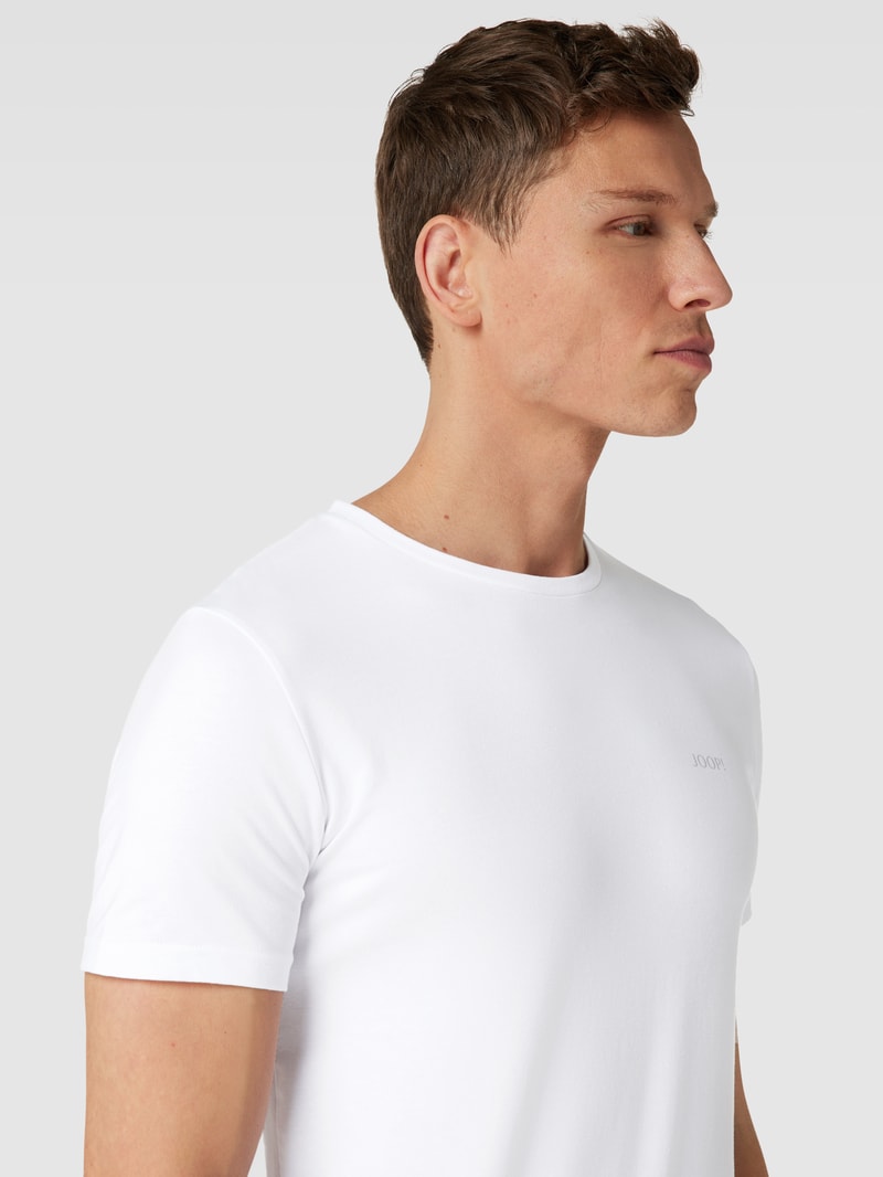 Unterhemd mit Label-Detail in weiß