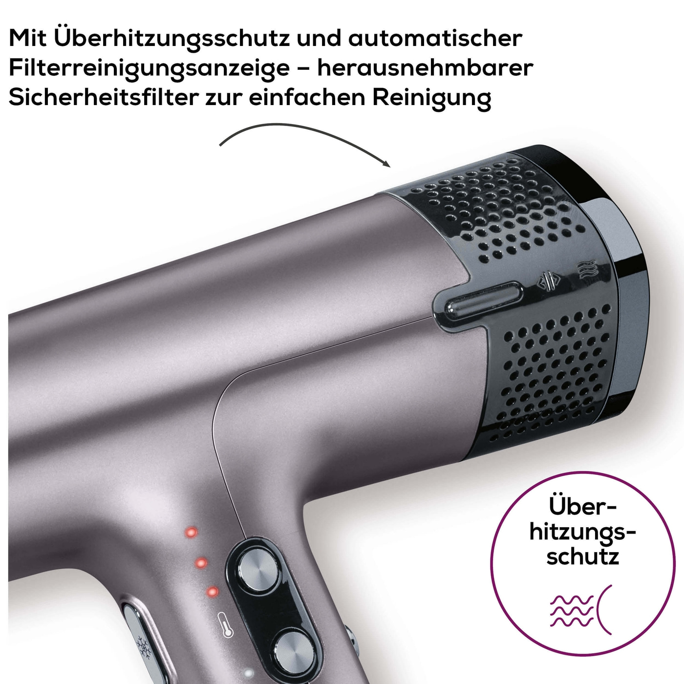 Haartrockner HC 100 Excellence-Schnelles Trocknen und präzises Stylen in kompaktem Design