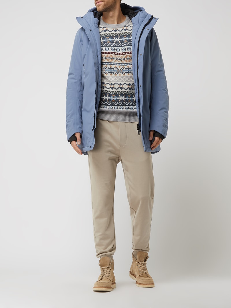 Parka mit Wattierung in hellblau