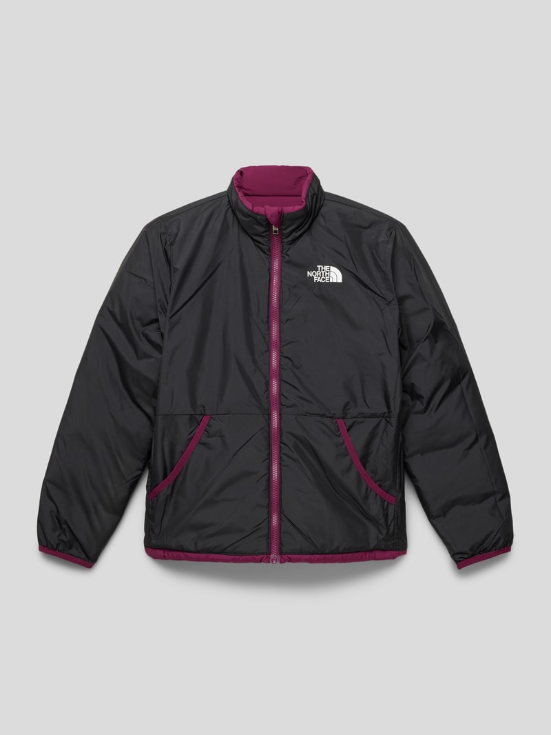 Daunenjacke mit Wendefunktion in aubergine