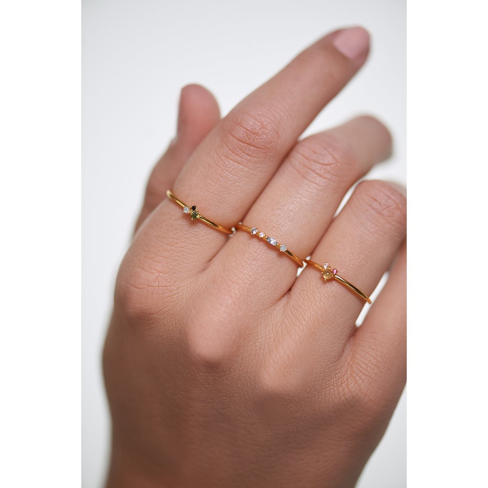 P D Paola Bague pour femme 925 Argent or jaune Bague