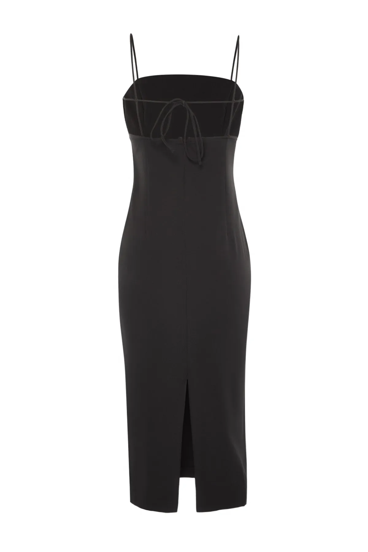 Trendyol Collection  Schwarzes, detailliertes, elegantes Abendkleid TPRSS22EL0967