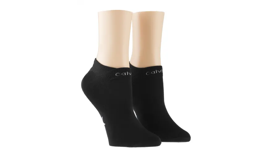 Calvin Klein Damen Sneaker Socken 2er Pack schwarz
