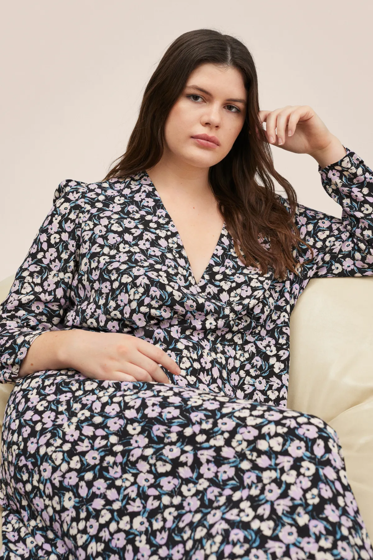 MANGO  27004016 Kleider und Overalls Hell/Pastelllila