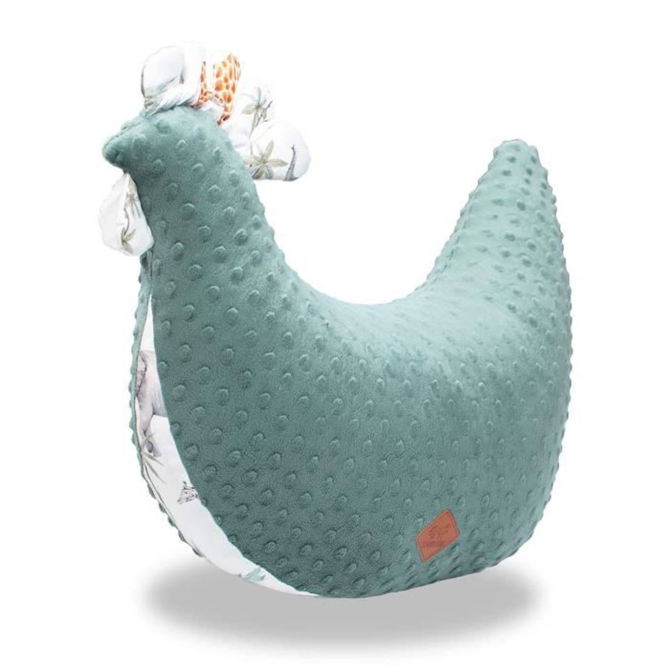 Coussin d'allaitement Poule, Safari vert