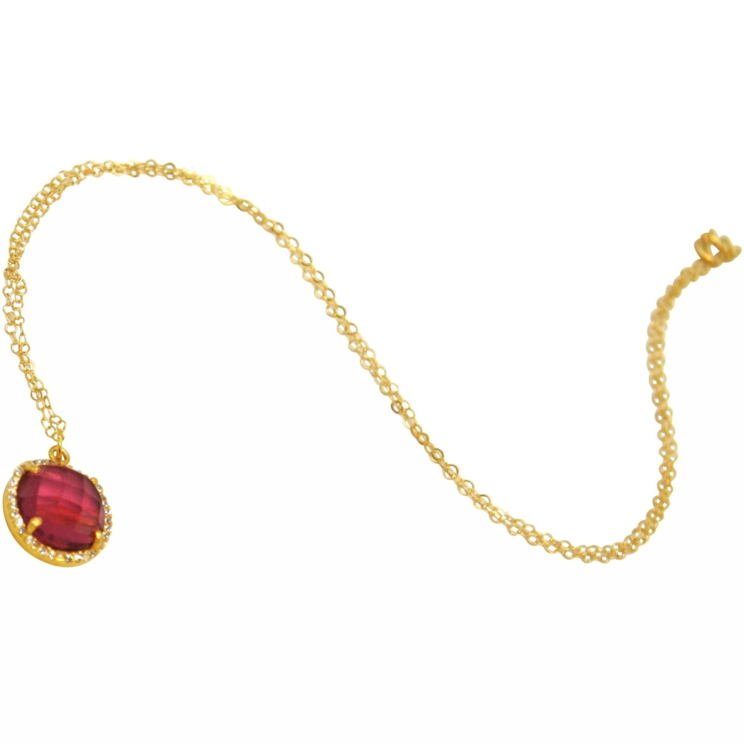 Kette mit Anhänger 'TURMALIN Quarz'