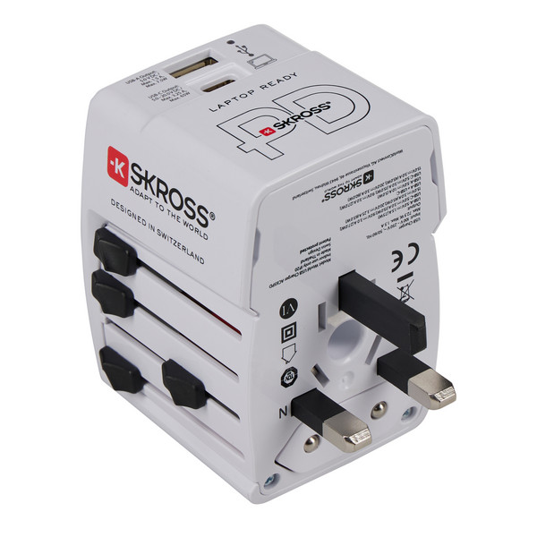 WORLD USB CHARGER AC65PD WITH USB-C CABLE - Reisestecker
