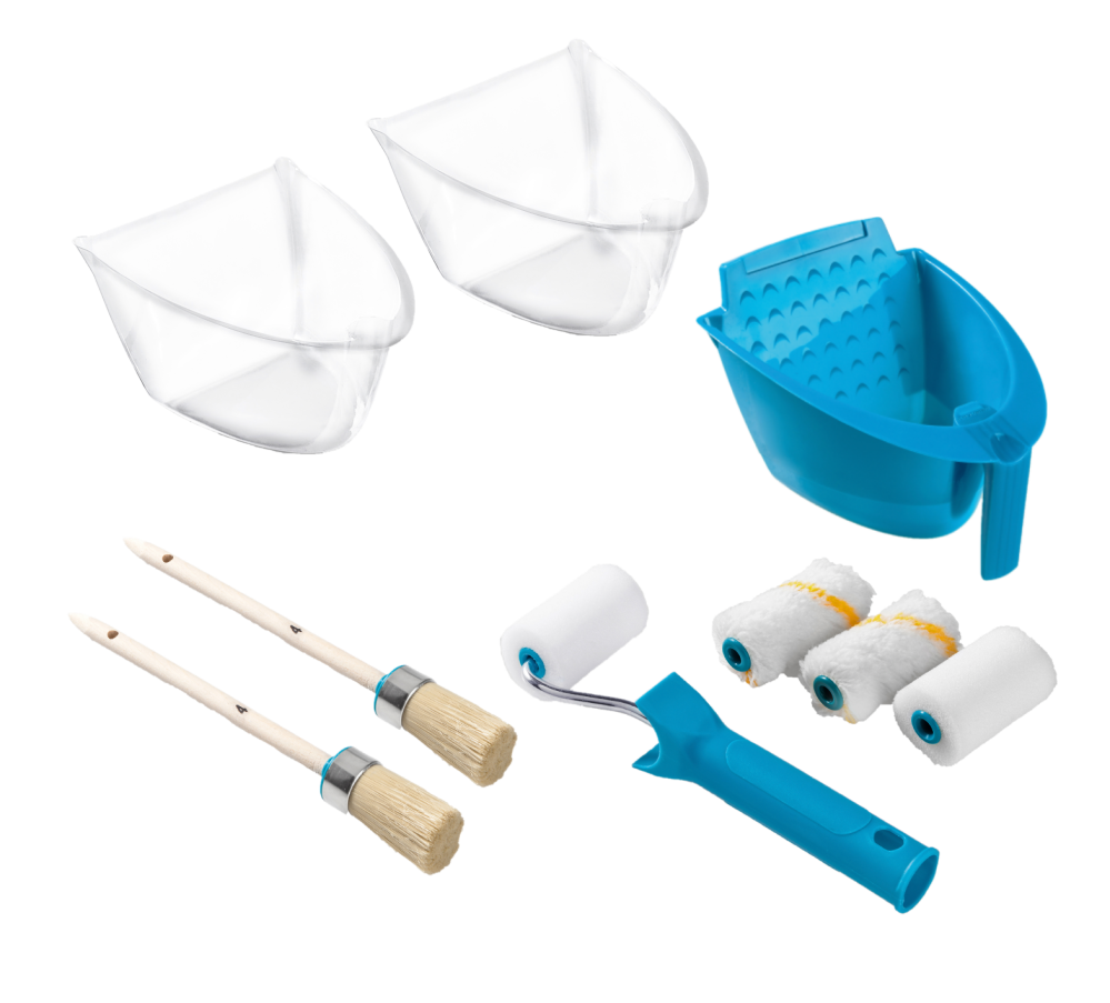 Powertec Color Malerzubehör Farbtopf-Set - 10tlg.