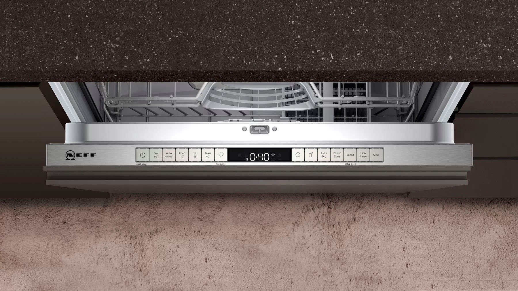 NEFF vollintegrierbarer Geschirrspüler, S255ITX04E, 12 Maßgedecke, XXL-Geschirrspüler