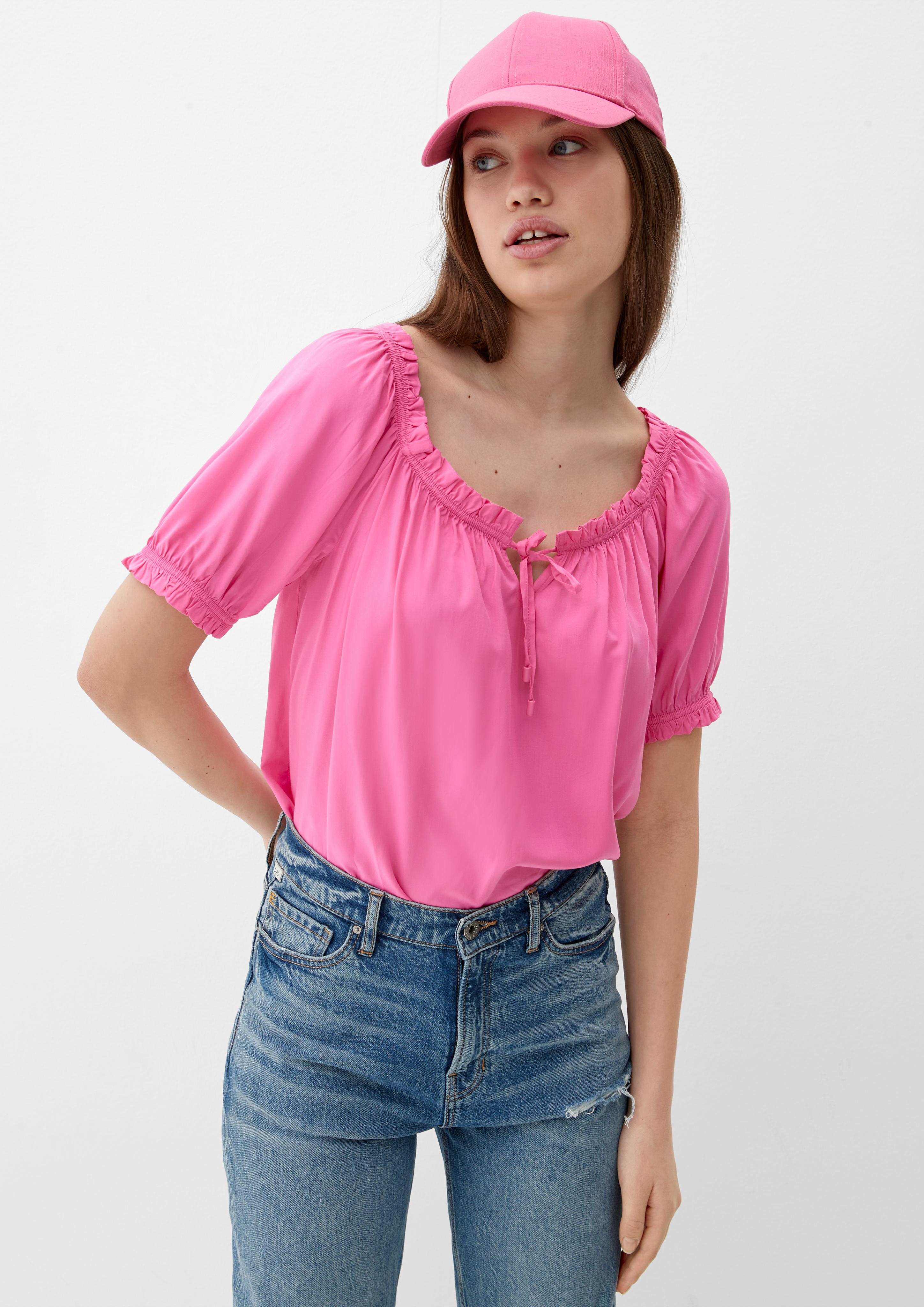 Off Shoulder-Bluse mit Bindeband  2126822-4426