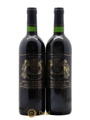 Château Pontac Lynch Cru Bourgeois  1996 - Lot de 2 Bouteilles