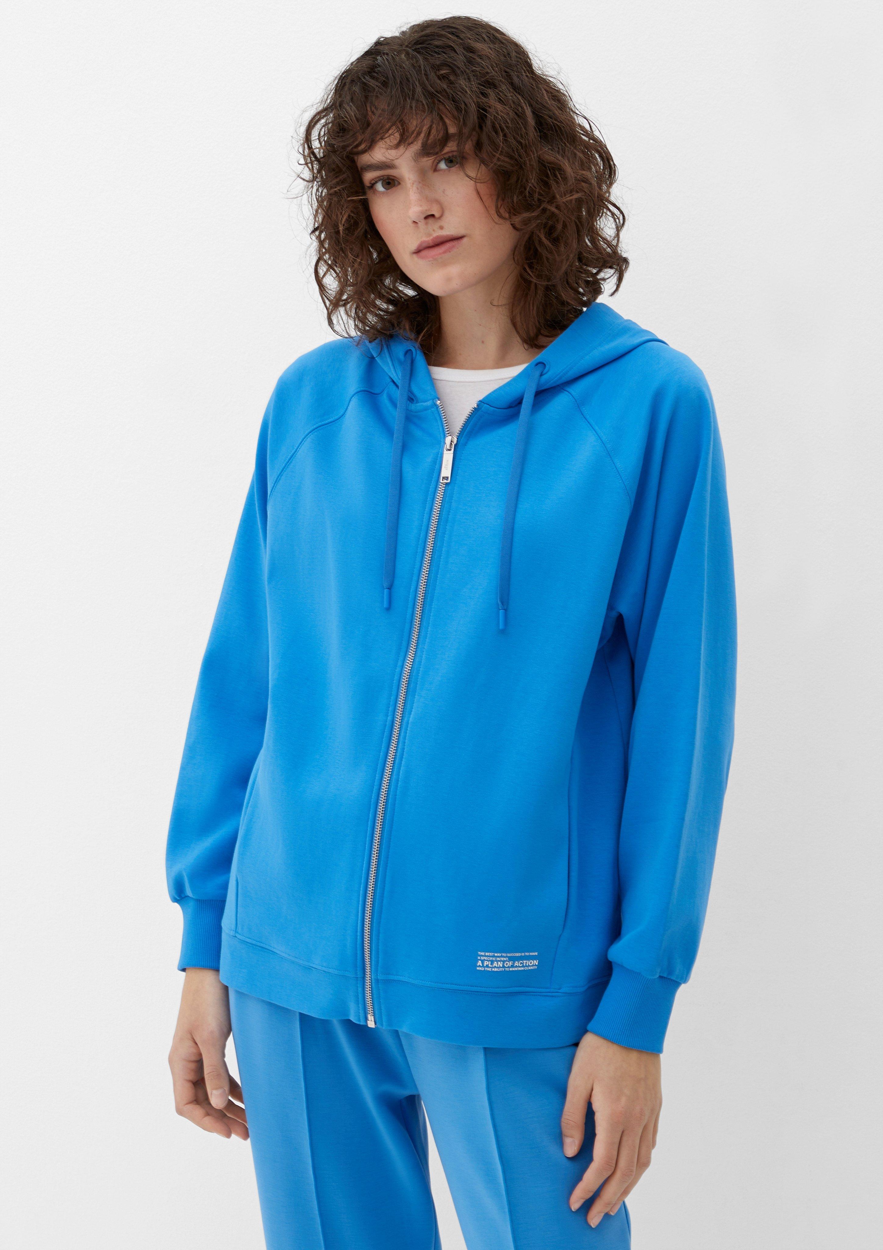 Kapuzen-Sweatjacke mit Backprint  2126255-5547