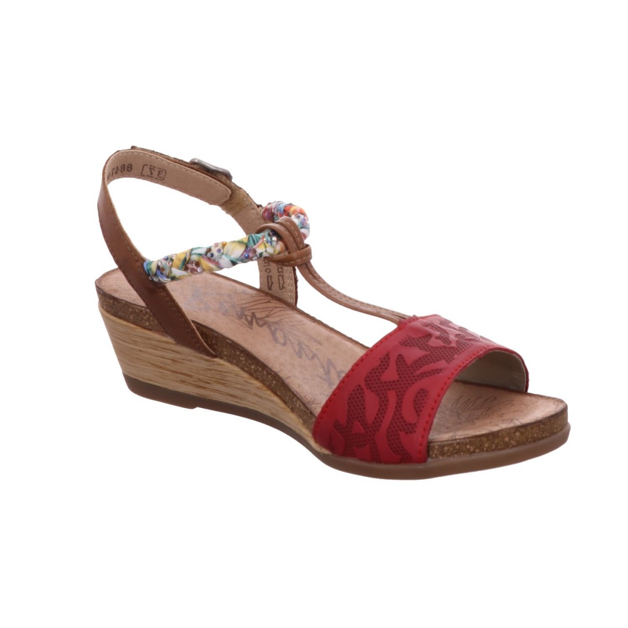 REMONTE Keilsandalen rot