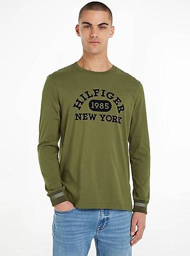 TOMMY HILFIGER Herren Langarmshirt MONOTYPE COLLEGIATE LS TEE