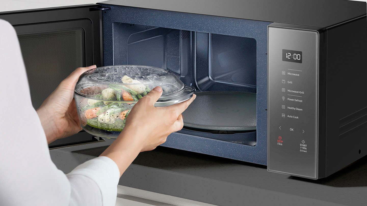 Samsung Mikrowelle MG2GT5018GC/EG, Dampfgarfunktion, Grill, Mikrowelle, 23 l