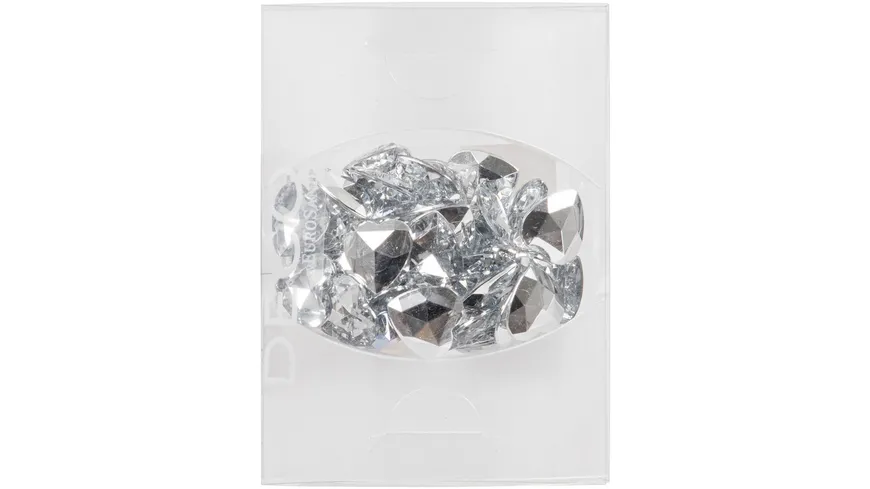 EUROSAND Streudekoration Spiegelherzen 75 ml silber