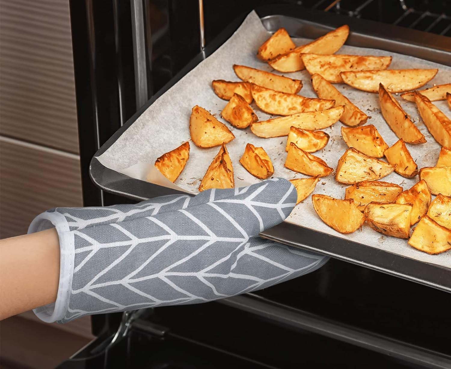 aikidio Topflappen 1 Paar Ofenhandschuhe Kochhandschuhe zum Kochen Backen Grillen, (1-tlg)