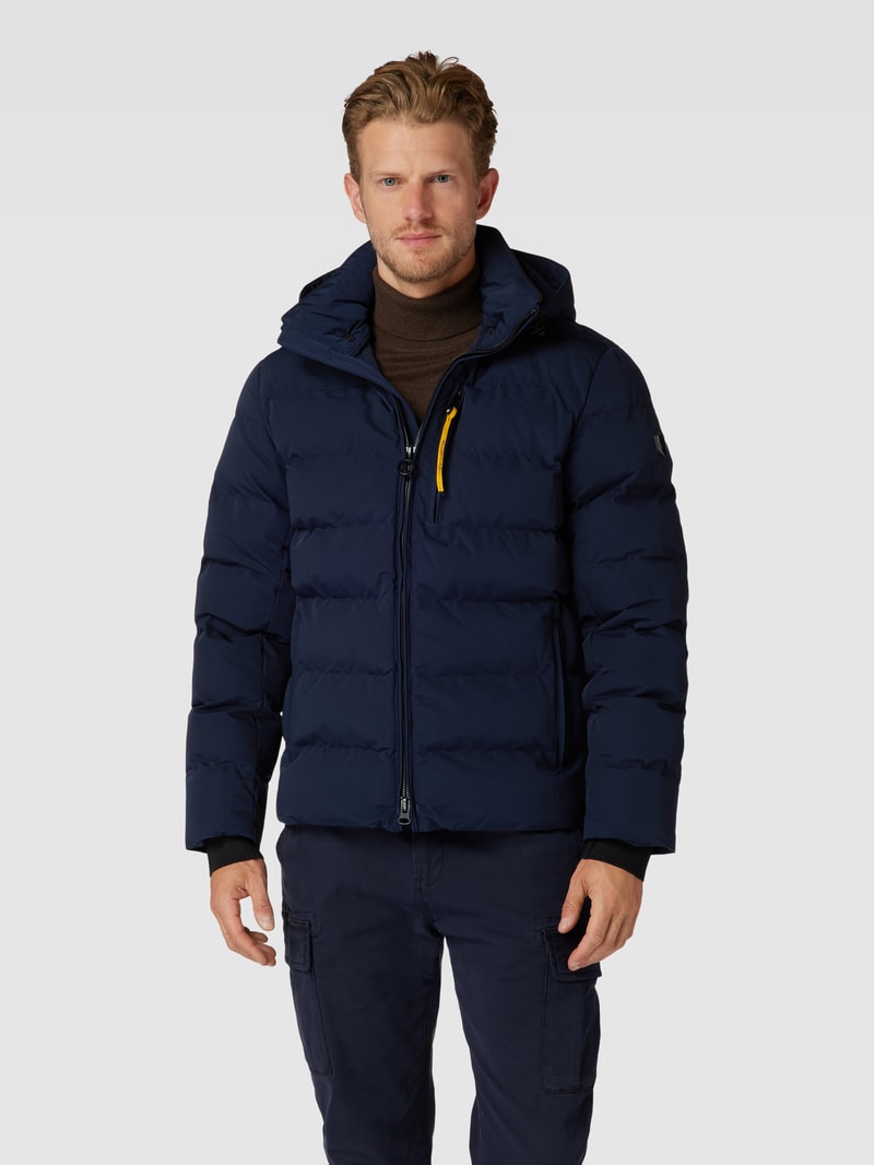 Funktionsjacke mit Kapuze Modell 'BLACKBIRD' in marineblau