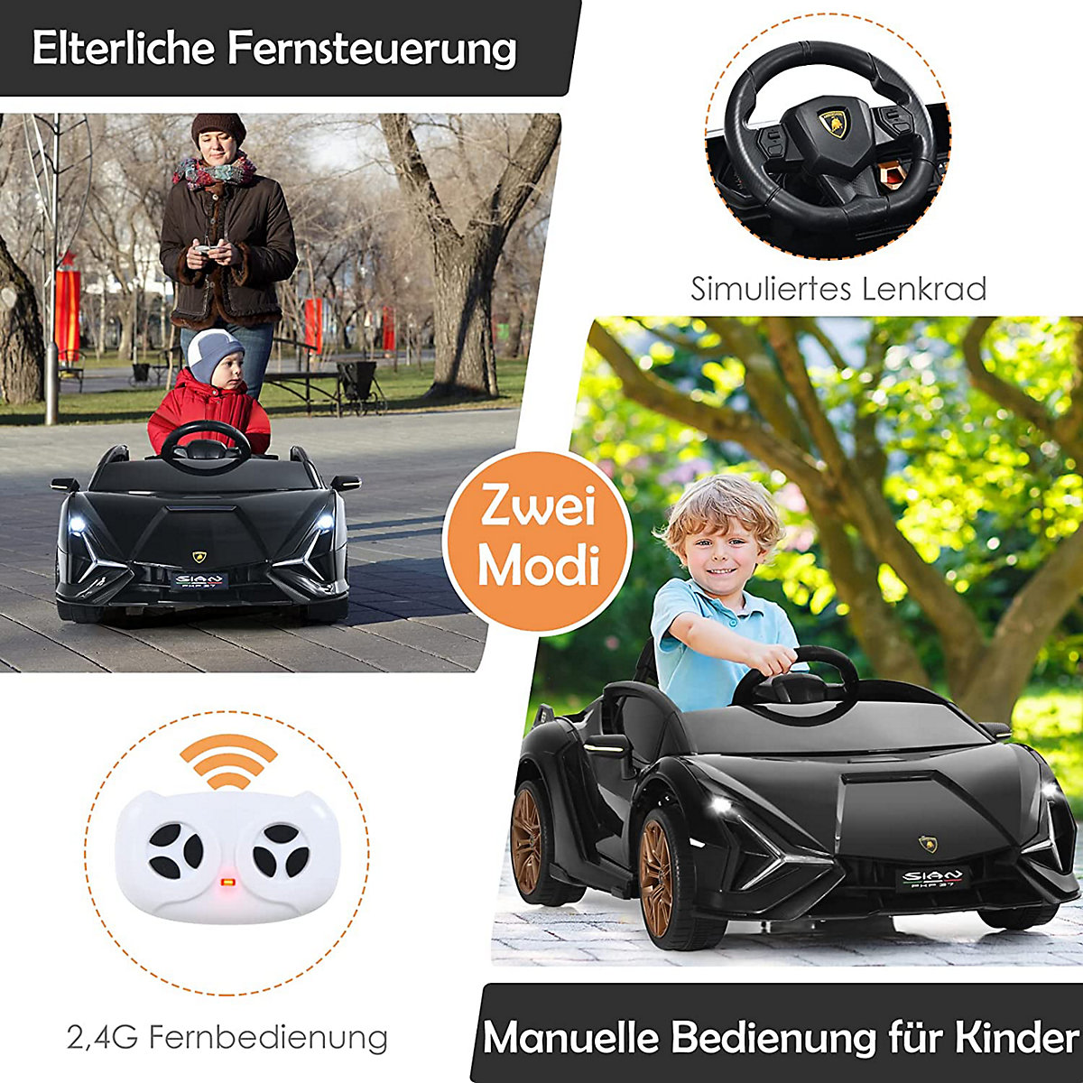 Elektroauto Lamborghini 2.4G Fernbedienung 3-8 Jahre