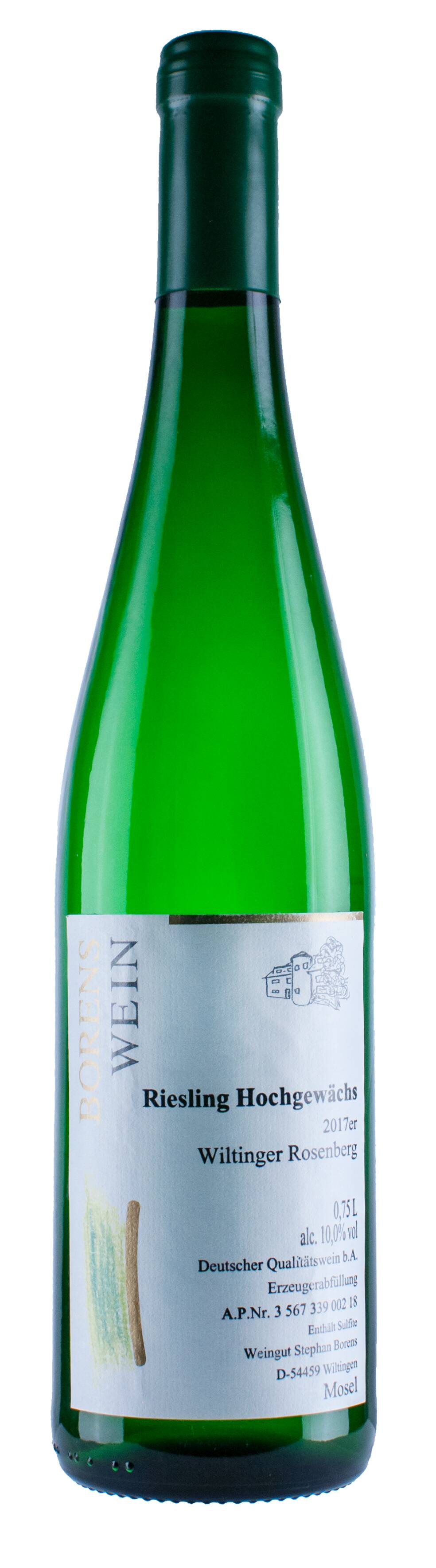 Weingut - Brennerei Borens Wiltinger Rosenberg 2017