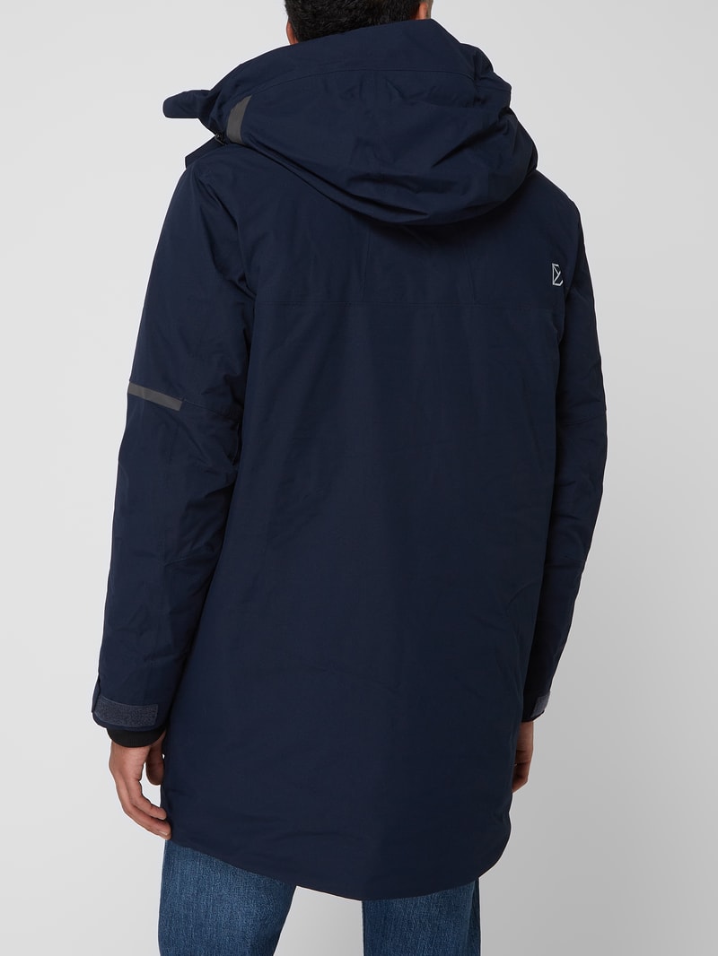 Parka mit Kapuze Modell 'Drew' in marineblau