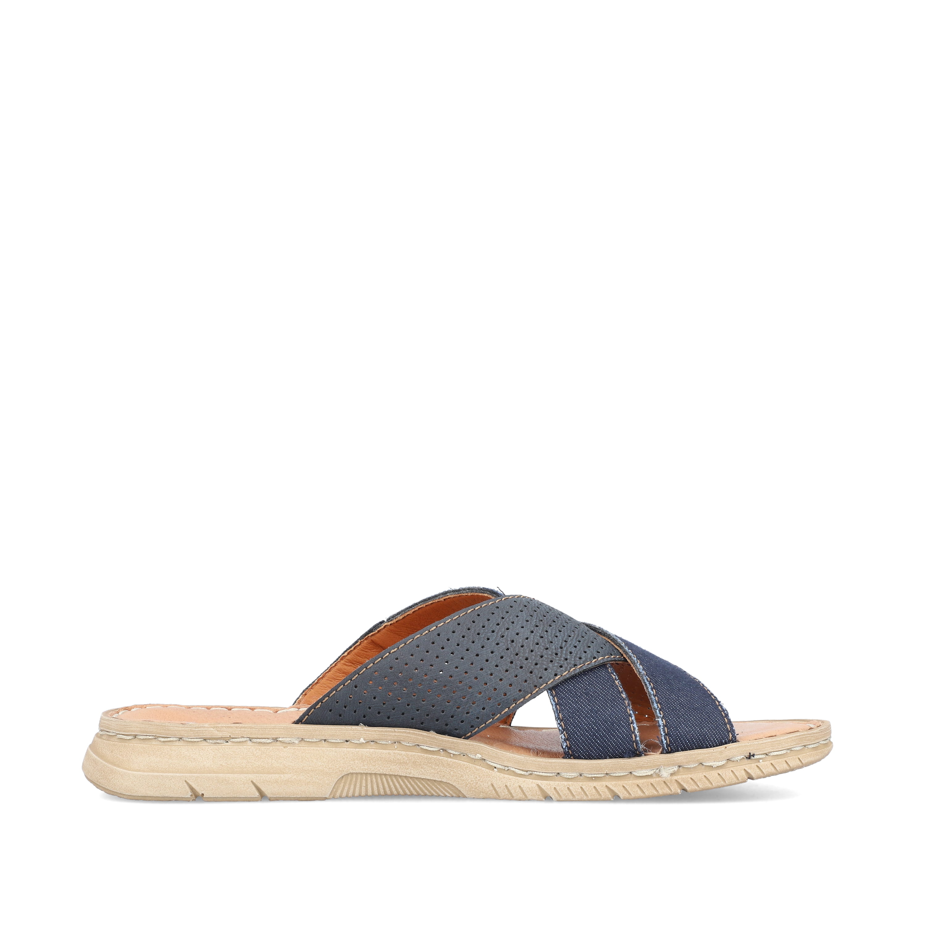 Rieker Herren Pantoletten marineblau