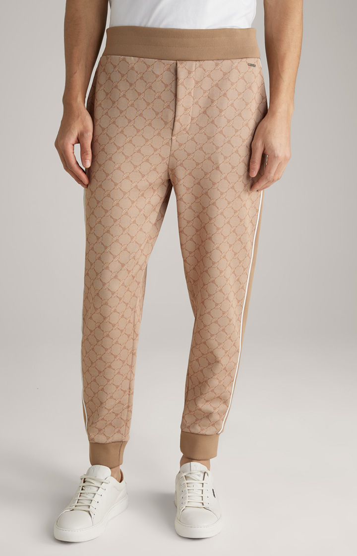 Cornflower-Joggpants Taylan in Beige gemustert