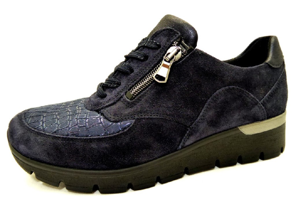 WALDLÄUFER Freizeit Schnürer blau
