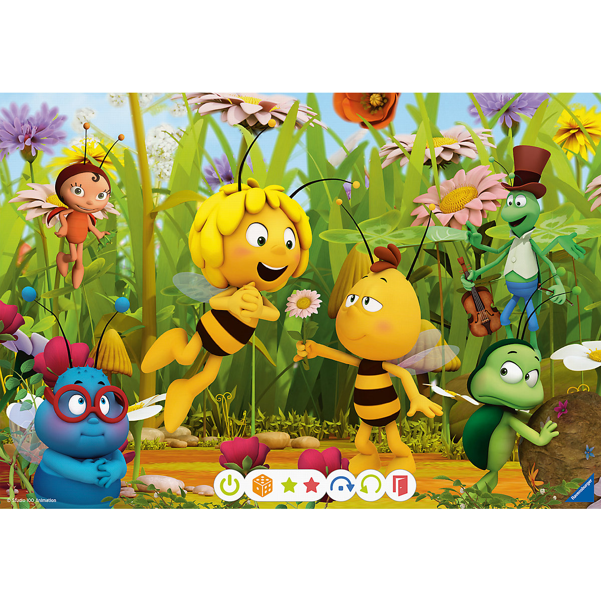 tiptoi® Puzzle für kleine Entdecker: Die Biene Maja, 2 x 24 Teile