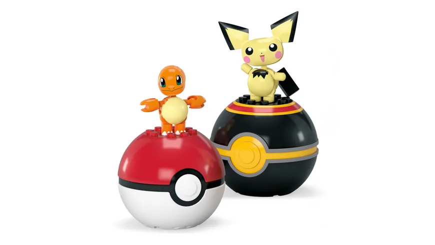 MEGA Pokémon POKÉ BALL COLL. (COLL. OF 3) - CHARMANDER AND PICHU (OS)