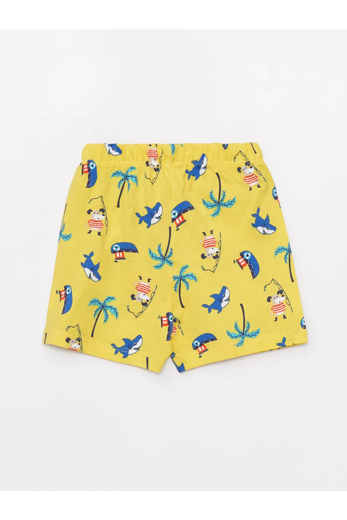 LC Waikiki  Kurzarm-Pyjama-Set für Jungen mit Rundhalsausschnitt und Shorts