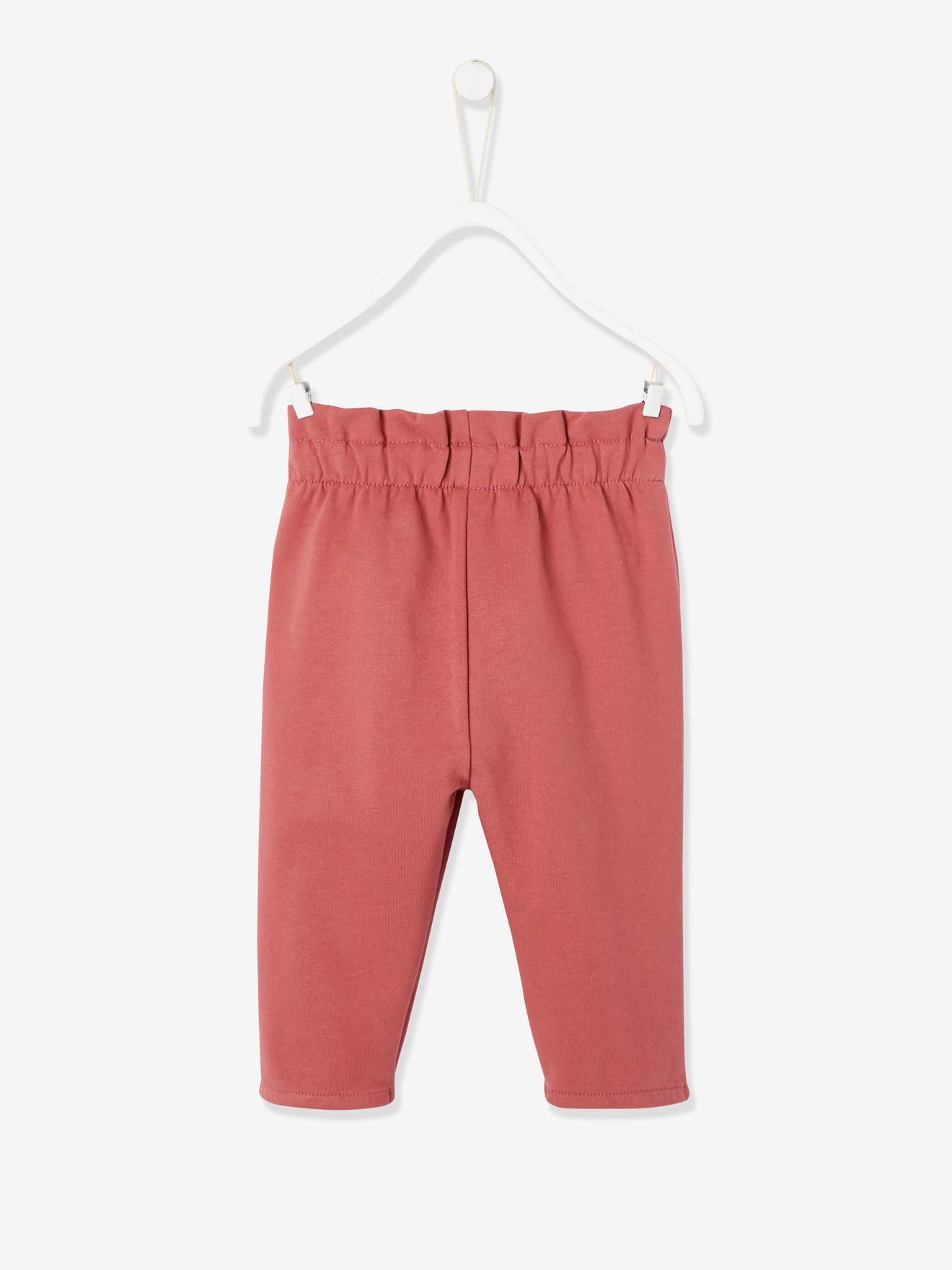 Pantalon en molleton bébé taille élastiquée BASICS vert bouteille