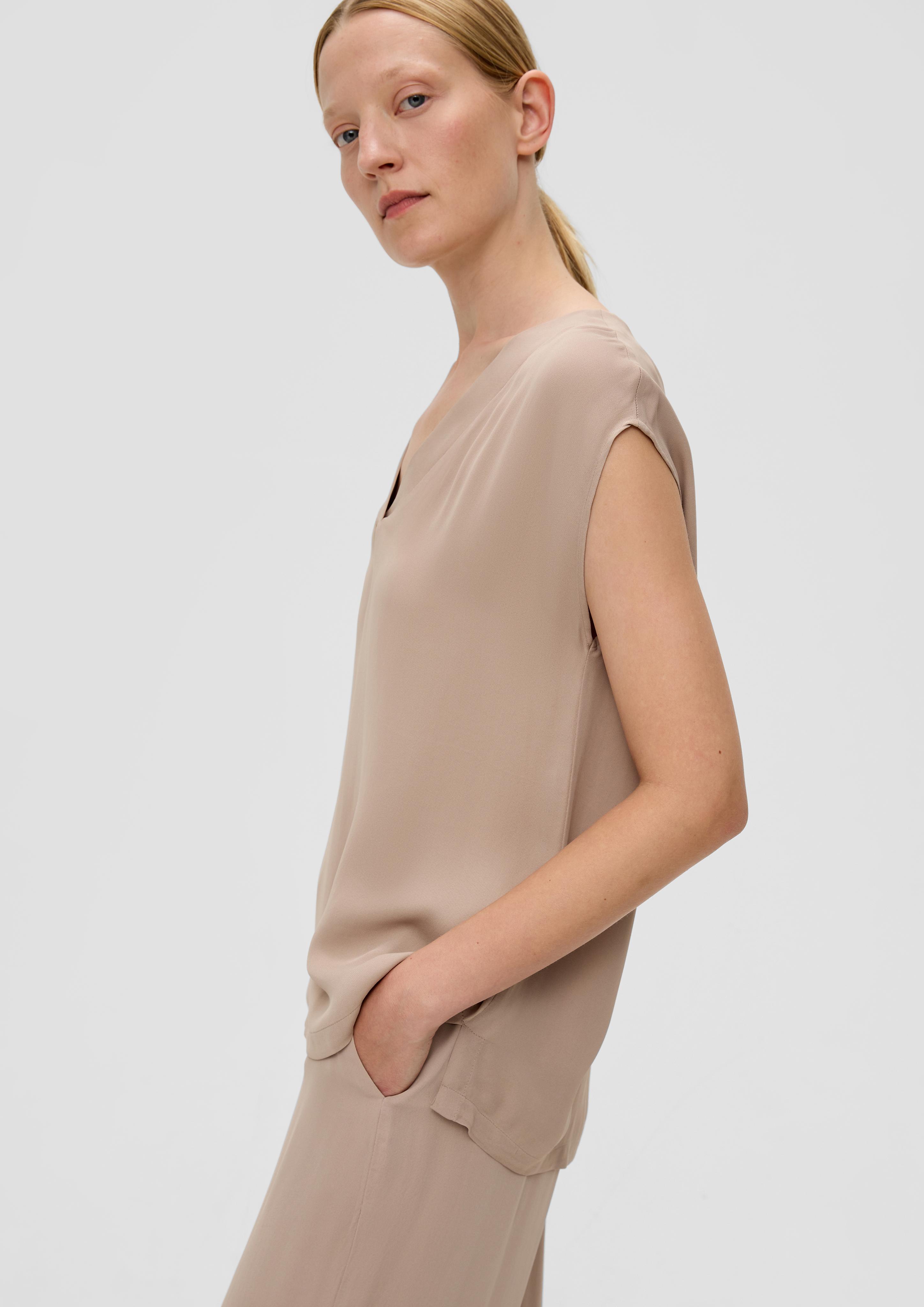 Bluse mit Kappärmeln  2137637-8166