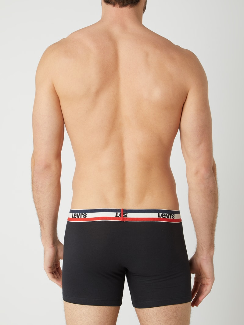 Trunks mit Stretch-Anteil im 2er-Pack in schwarz