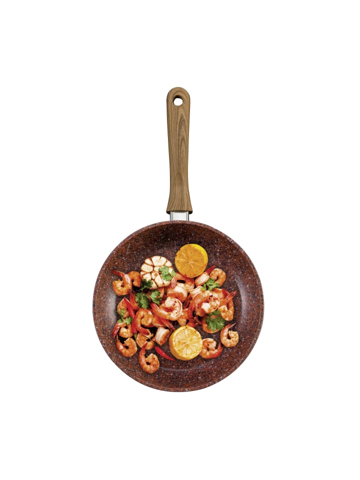 Livington Pfanne Copper & Stone Pan 24 in Rot günstig kaufen onesize