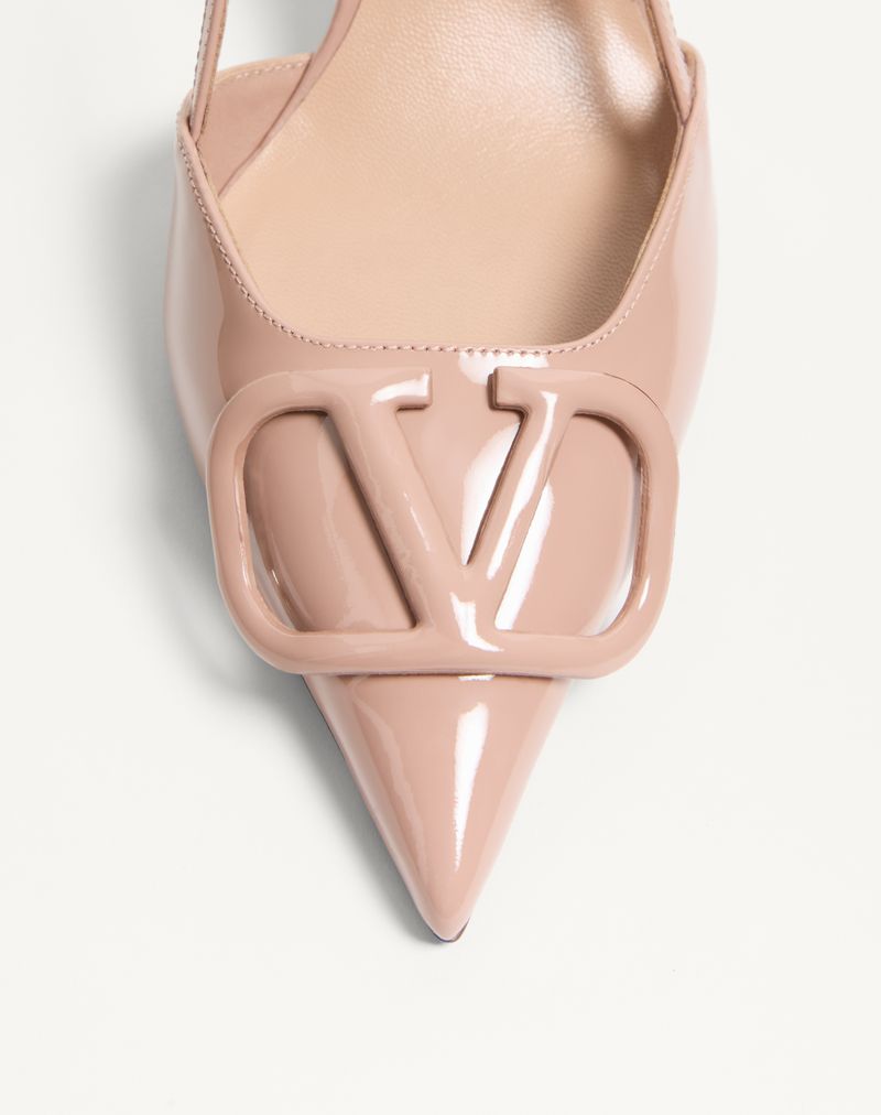 VLogo Signature Patent Slingback Pump 80mm