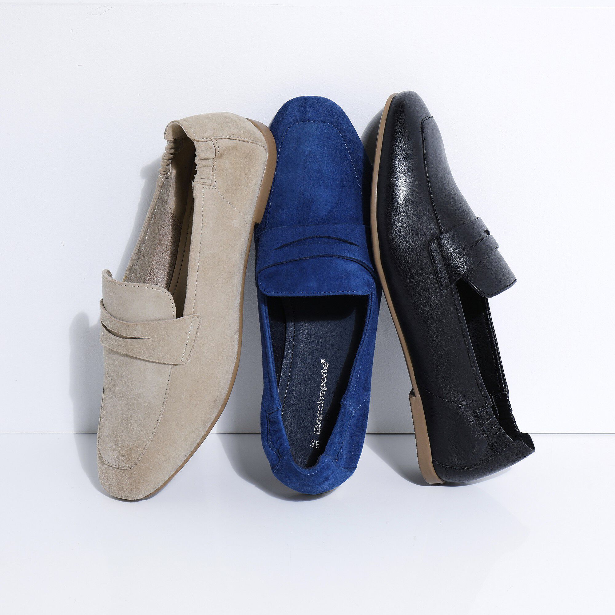 Mocassins croûte de cuir