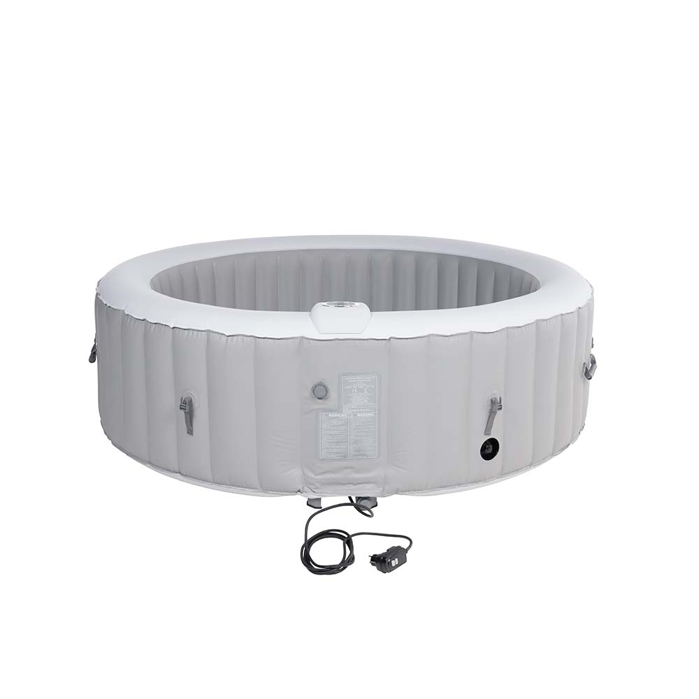 Home Deluxe Outdoor Whirlpool SPLASH - Uni-Grau- 6 Personen